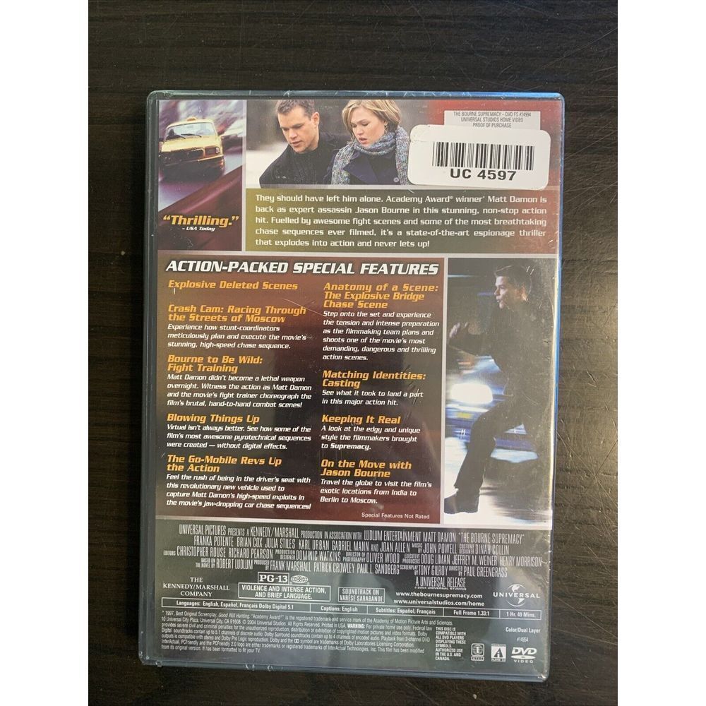 The Bourne Supremacy (DVD, 2004)‎ - Picture 2 of 6